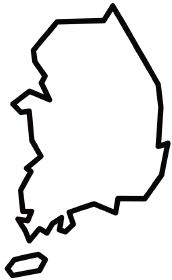 Country map outline icon